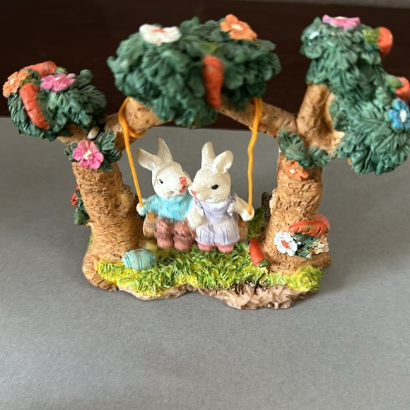 Vintage Resin Bunny Rabbit Figurines - Picture 2 of 10